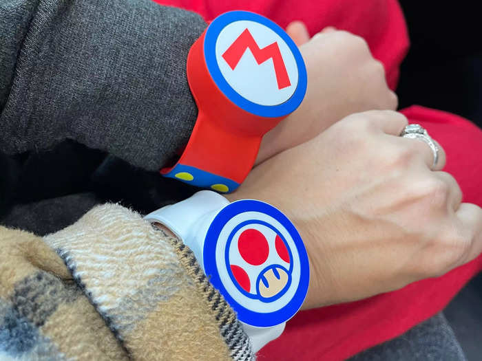 Power-Up Bands were essential to our visit.