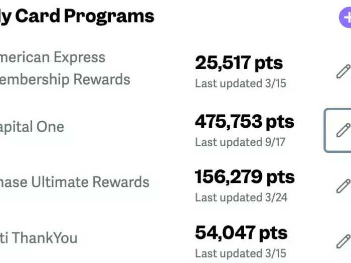 I was intentional about which credit cards I used to maximize how many points I