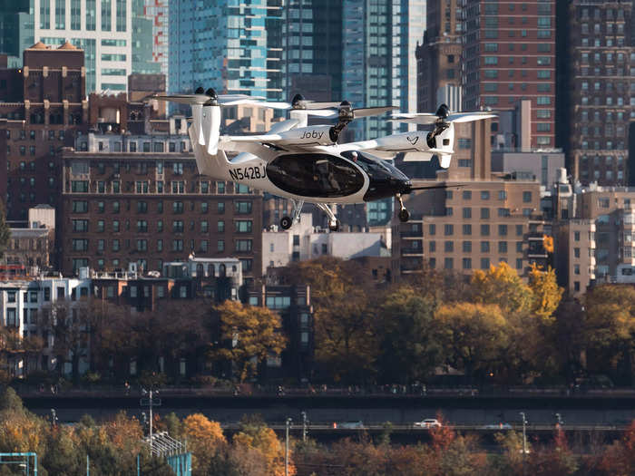 The eVTOL could cut travel times by flying over city traffic. 