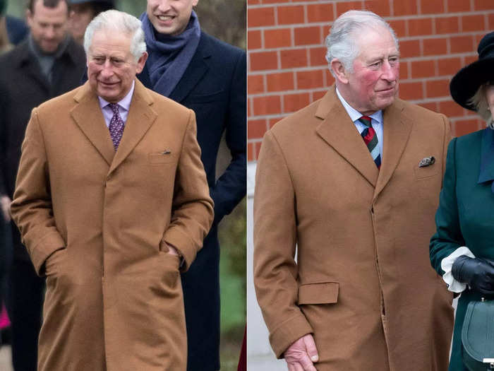 King Charles recycled this camel coat.