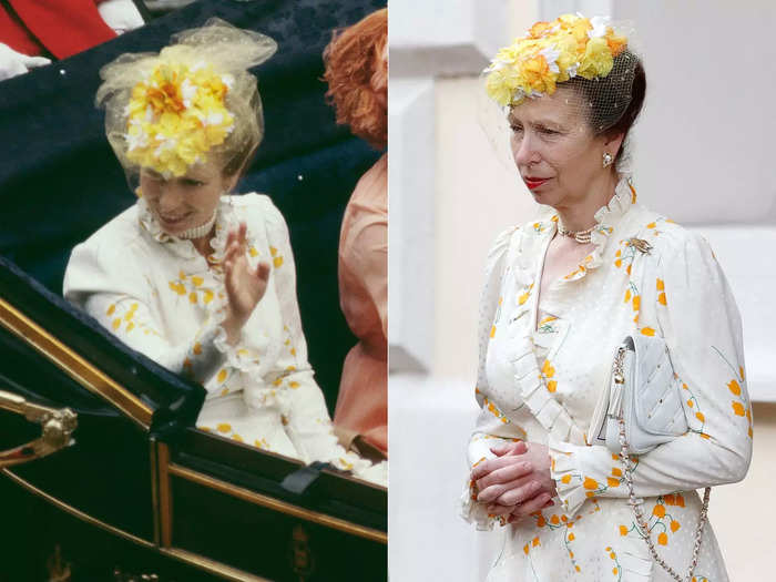 Likewise, Princess Anne kept this floral dress in her closet for over 20 years.