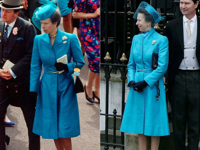 Princess Anne kept this teal coatdress in her closet for nearly 15 years.