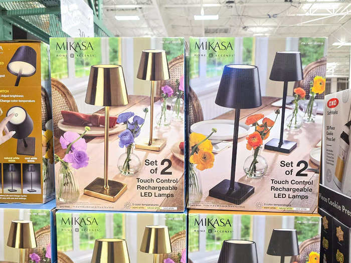 Upgrade any space with the Mikasa rechargeable touch-control LED lamps.