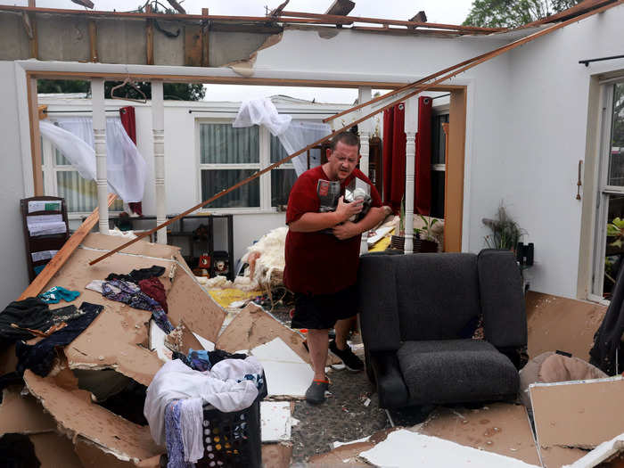 Tornadoes ripped homes apart before Hurricane Milton reached Florida