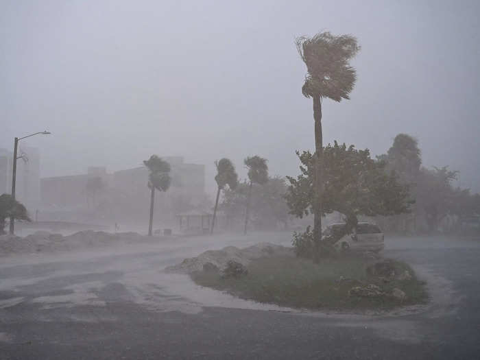 Before the storm even made landfall, the wind and rain were intense.