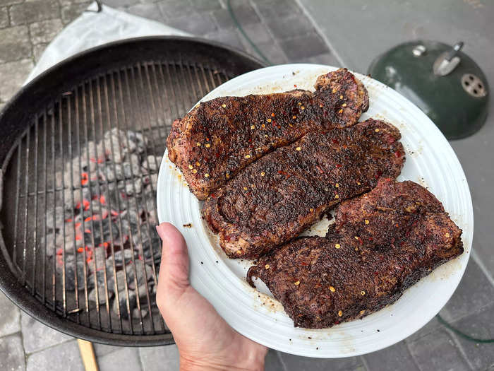 Garten’s grilling method was very specific, but it worked.