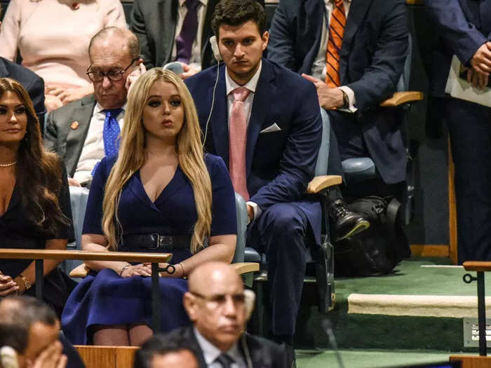 September 2019: Boulos joined his girlfriend to hear Donald Trump speak at the UN.