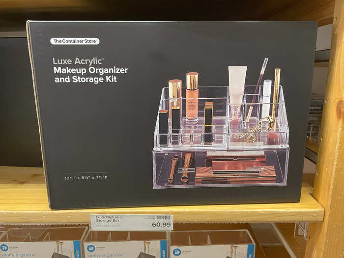 I was shocked to see this makeup organizer retailing for $60.99.