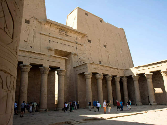 The temple is over 2,000 years old and is one of Egypt’s most well-preserved.