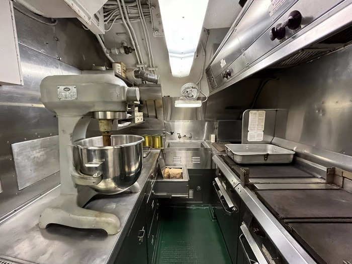 Meals were prepared in the galley.