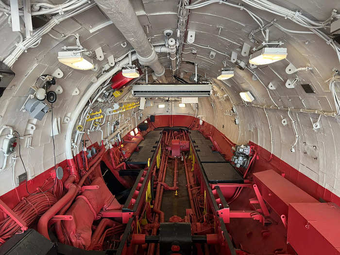 The first stop inside the submarine was one of the USS Growler