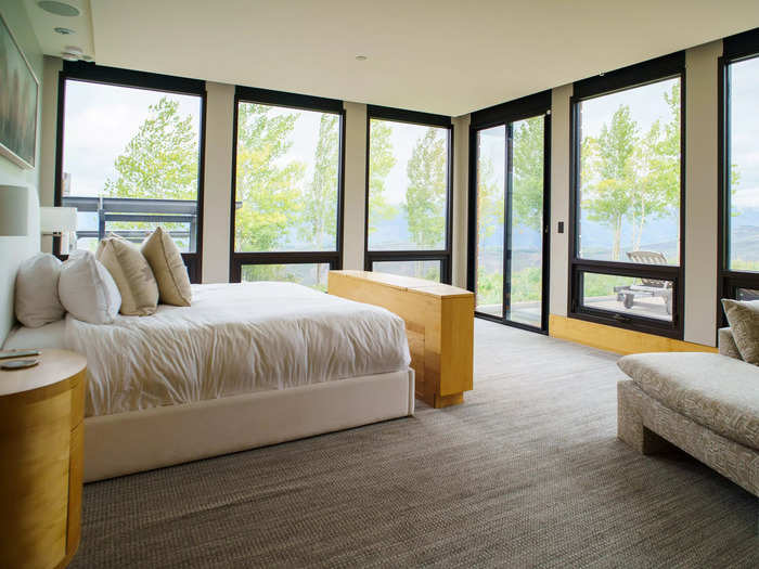 Situated in a corner, the master has the most natural light of all the bedrooms.