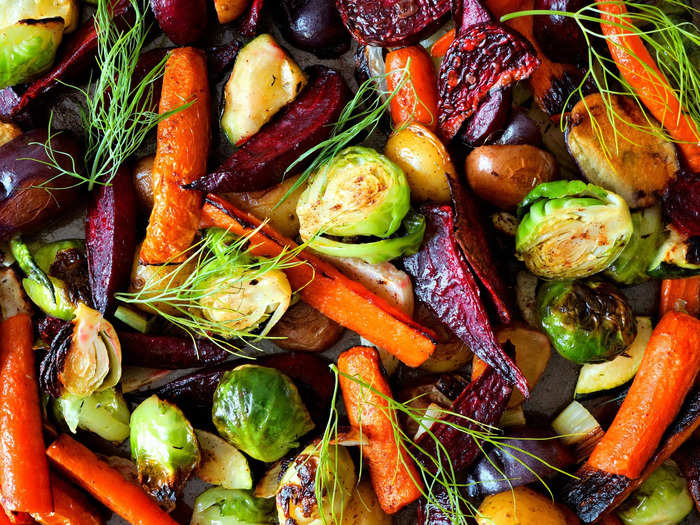 Prevent soggy roasted vegetables by preheating your pan.