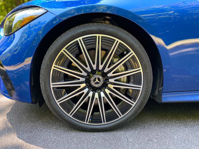 My test car came with 20-inch AMG multispoke wheels. 