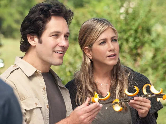 Once again, Rudd and Aniston were a couple in "Wanderlust" (2012).