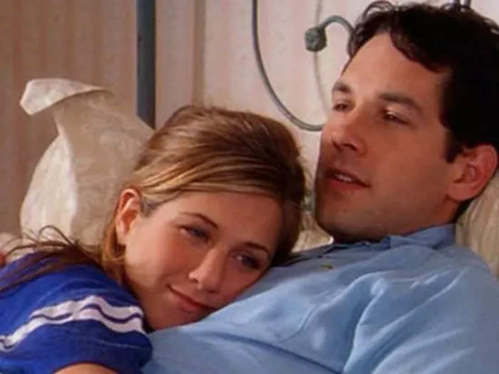 Jennifer Aniston fell for Rudd in "The Object of My Affection" (1998).