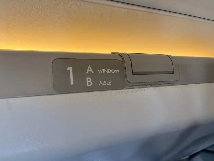 Queen Elizabeth always sat in seat 1A.