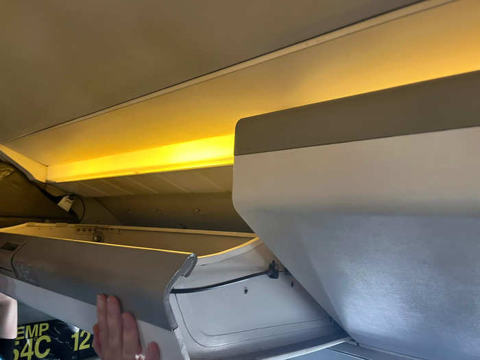 The overhead bin space on the Concorde looked standard to me.