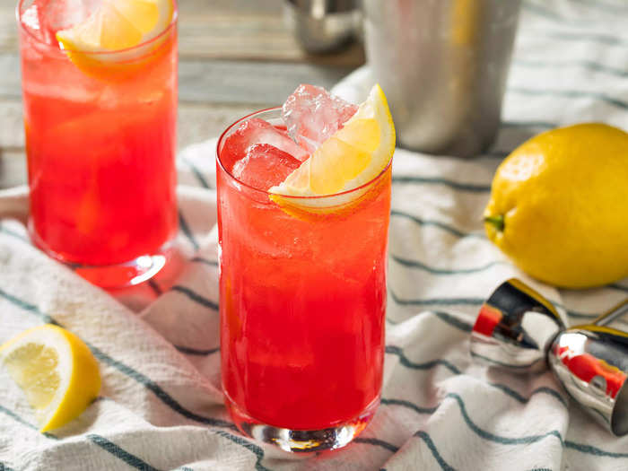 A sloe-gin fizz should be a go-to favorite for its bright, refreshing taste.