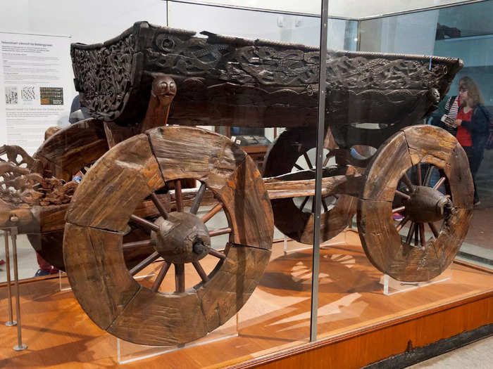 A high-status woman was buried with her cart.