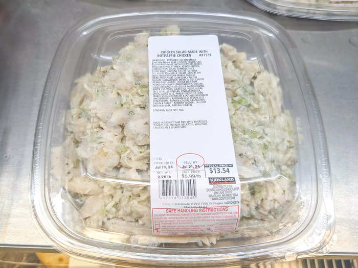 I love the Kirkland Signature chicken salad made with rotisserie chicken.