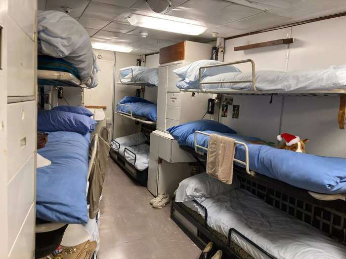 The crew bunks weren