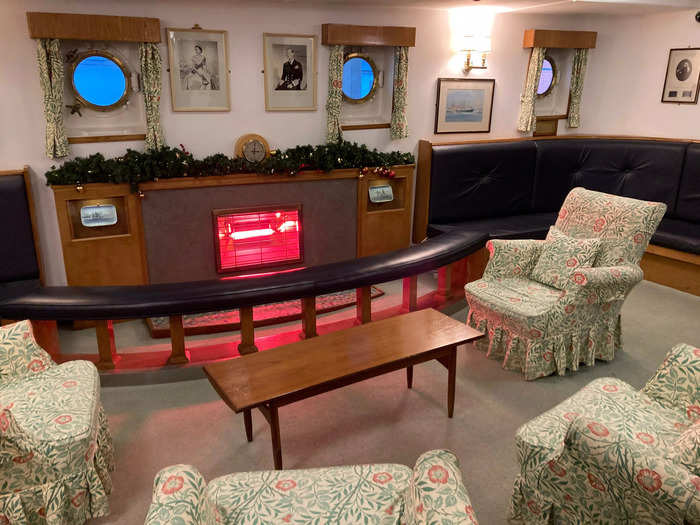 The Anteroom served as a recreational space for the officers, off-limits to the rest of the crew.