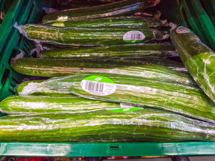 My eldest child loves cucumbers, so we always have a few in the pantry.