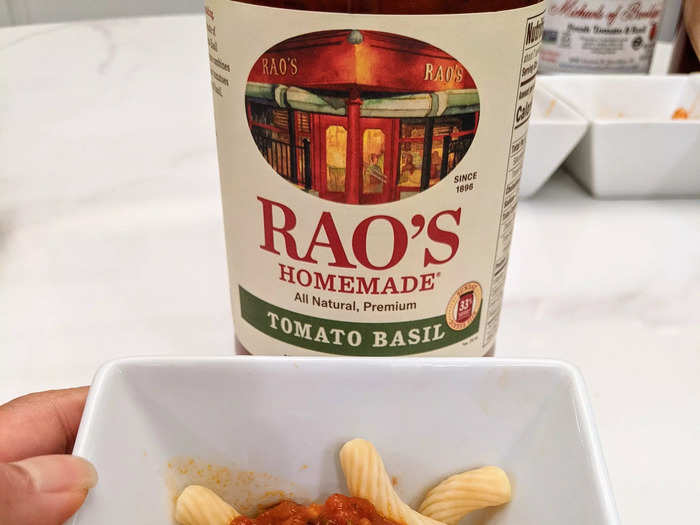 I then moved on to the restaurant and artisan brands, starting with tomato-basil sauce from Rao