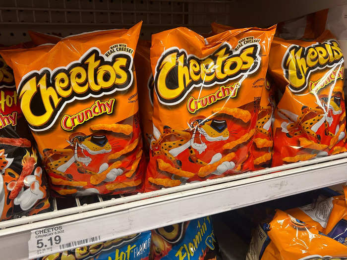 I found a big bag of Cheetos at Target, but they were more expensive. 