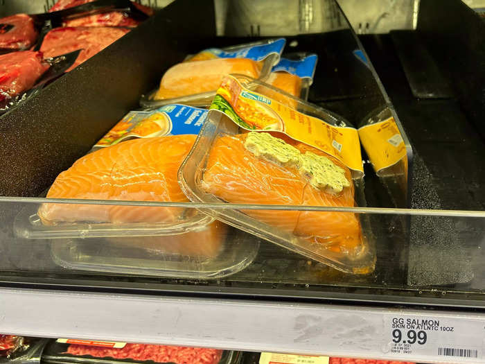 Target sold a smaller pack of salmon for the same price.