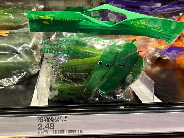 Target’s cucumbers were the same price. 