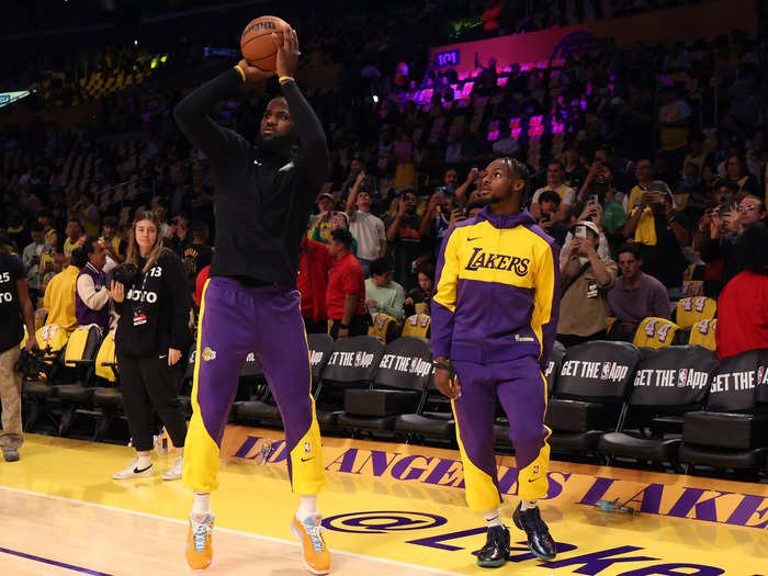 LeBron James, 39, and his son, 20, have been preparing for this day since he was drafted in June.