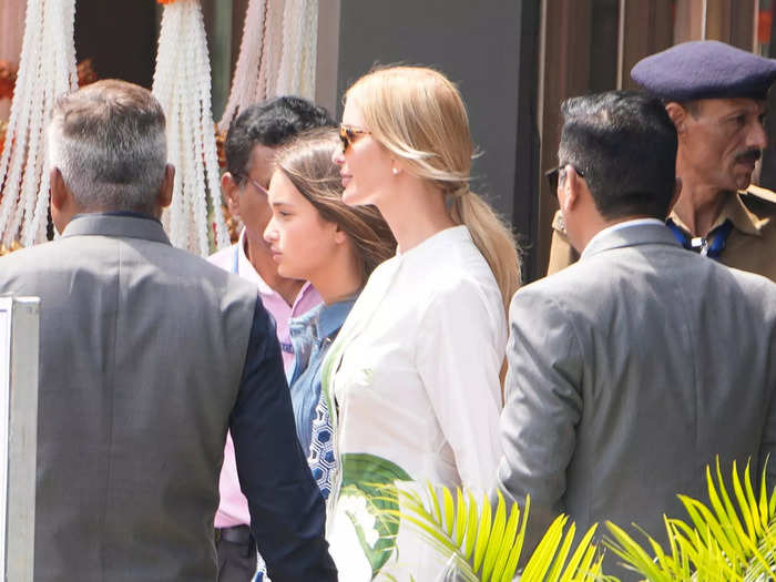 March 2024: Ivanka Trump and Kushner were among numerous celebrity guests at the Ambani wedding pre-party in India.