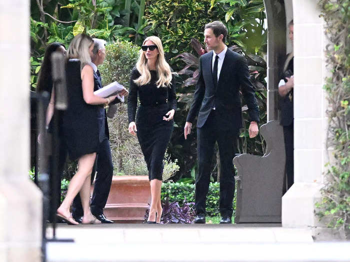 January 2024: Ivanka Trump and Kushner joined other Trump family members at the funeral of Melania Trump