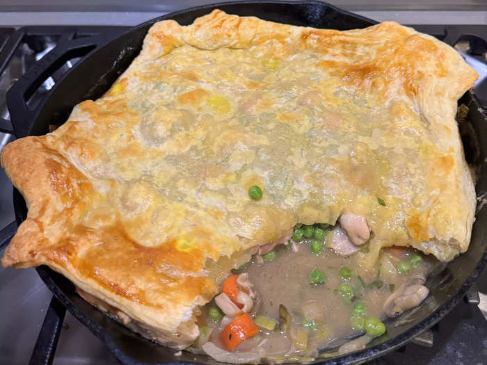 I immediately knew my mom’s chicken pot pie was the winner.