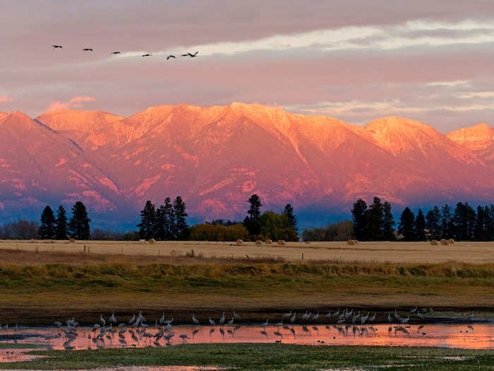 In Montana, the season shows off the stunning landscapes.