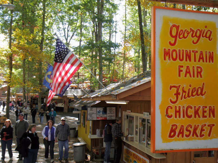 In Georgia, get into the fall spirit at the Georgia State Fair.