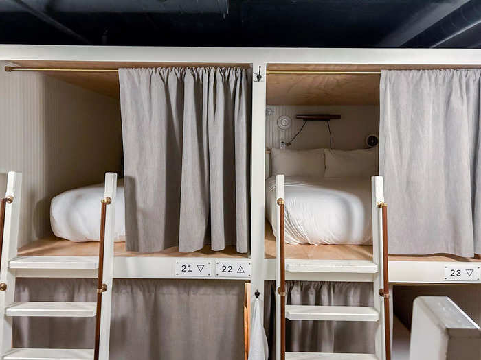 I booked a queen-sized top bunk, but next time, I