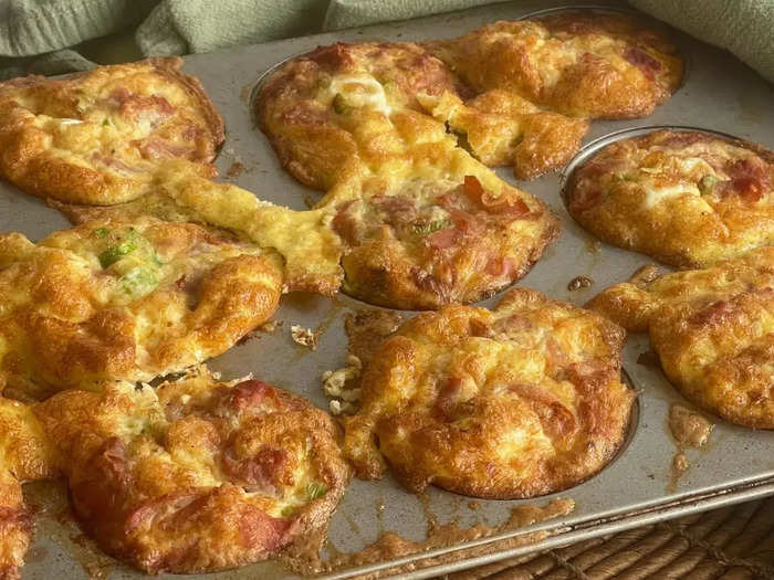 Omelets are more fun in a muffin tin.