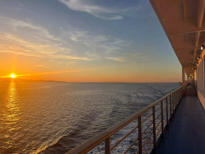 The views of the Mediterranean were more than worth the journey. 