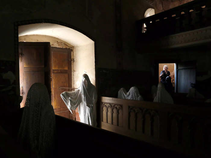 The church was abandoned in 1968 after the roof collapsed during a funeral.