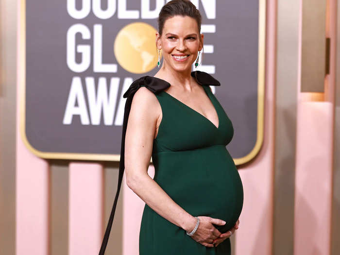 Hilary Swank gave birth to twins at age 48.