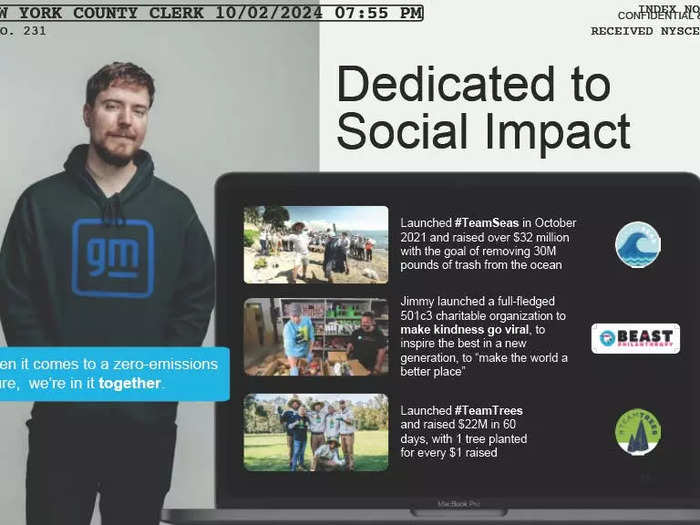 MrBeast reiterated his brand’s commitment to ‘social impact.’