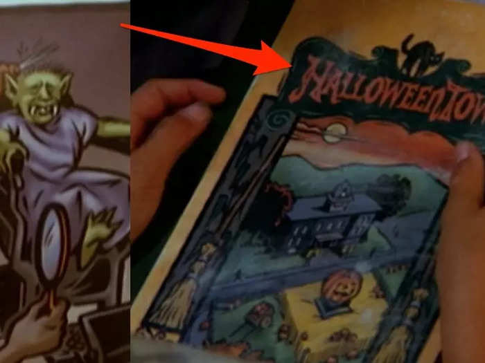 The "Halloweentown" book has creatures in it that we see later in the film.