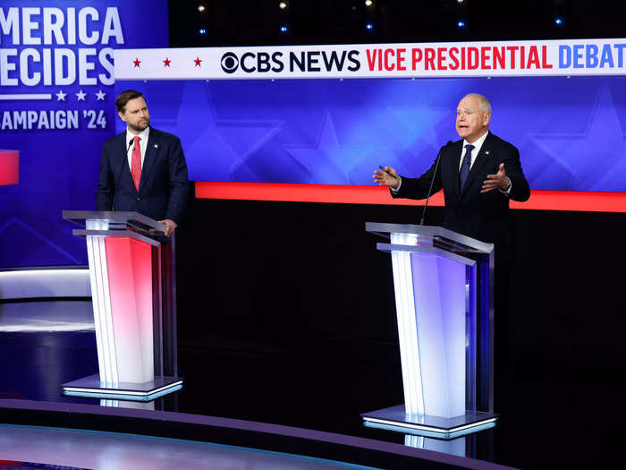 Vance and Walz faced off in the vice presidential debate in October.