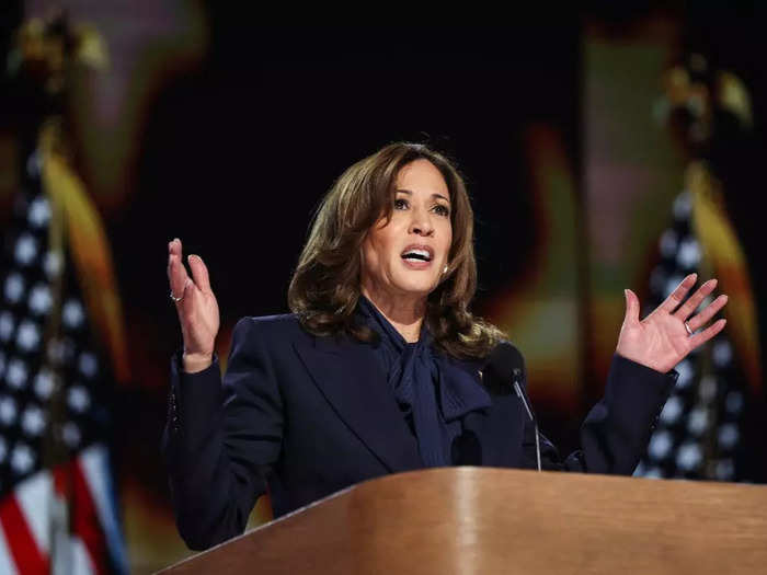 Harris made history as the first Black and South Asian woman to accept the US presidential nomination at the Democratic National Convention.