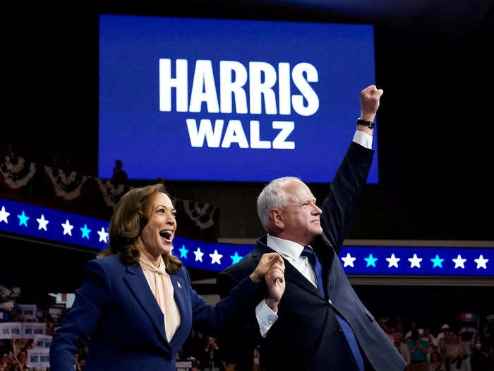 In August, Harris selected Minnesota Gov. Tim Walz as her running mate.