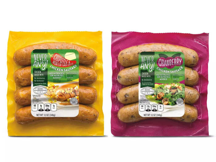 Add a seasonal touch to any meal with the Never Any chicken sausage in chipotle and cranberry flavors. 