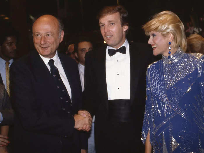 New York City Mayor Ed Koch was among the high-profile guests at Trump Tower